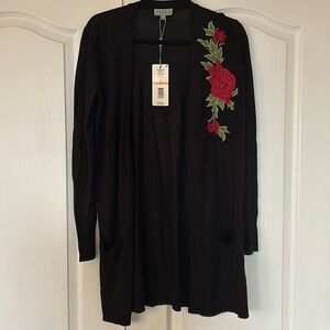 JOSEPH A Black and Rose design size S